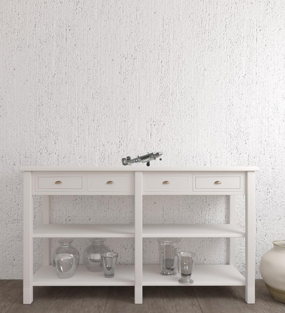 4" Gray and White Metal Hand Painted c1941 North American B-25 Mitchell Bomber Model Airplane HomeRoots