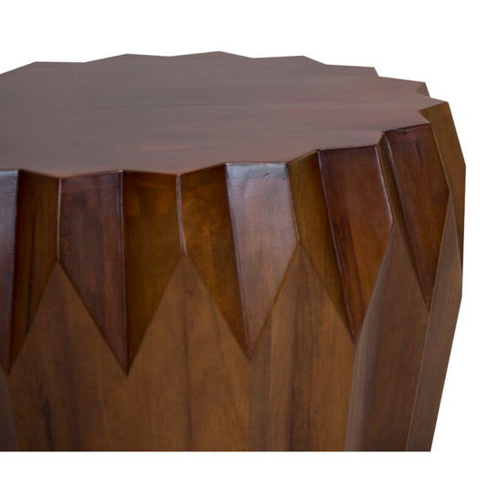 29" Brown Solid Wood Octagon Coffee Table HomeRoots
