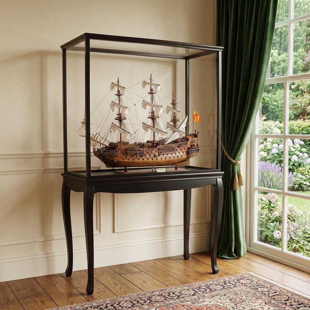 69" Wood Brown Solid Wood Hand Painted San Felipe Large Floor Display Model Boat HomeRoots