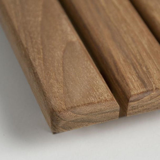 32" Premium Teak Shower Bath Mat HomeRoots