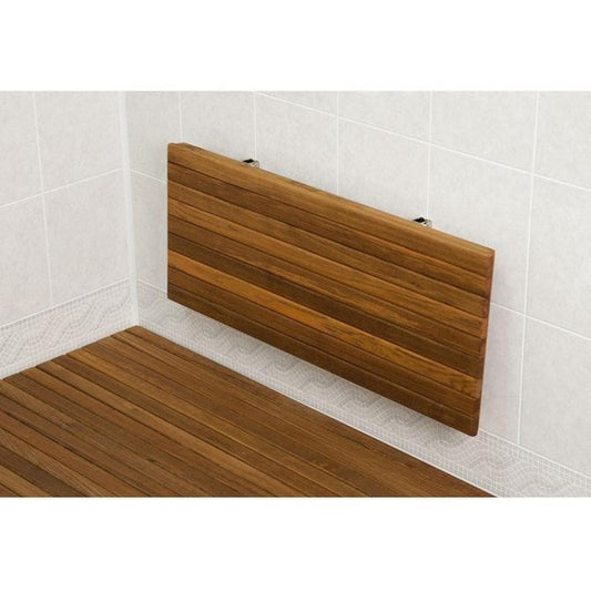 24" Premium Wall Mount Teak Shower Bench HomeRoots