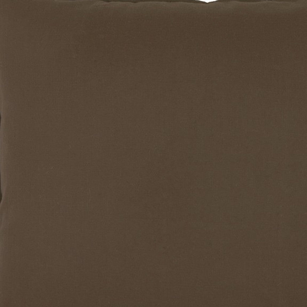 20" Brown Cotton Throw Pillow FurniFindUSA