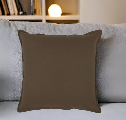 20" Brown Cotton Throw Pillow FurniFindUSA