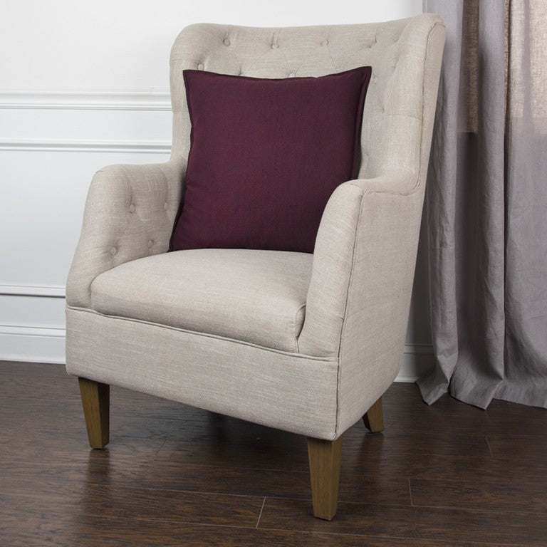 20" Merlot Cotton Throw Pillow FurniFindUSA