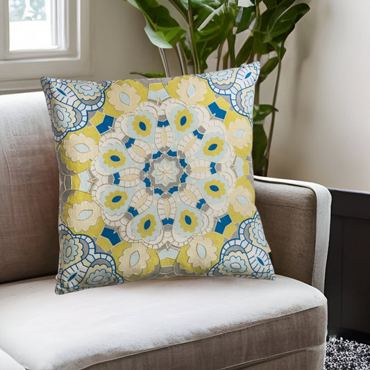 20" Mustard Cotton Throw Pillow FurniFindUSA