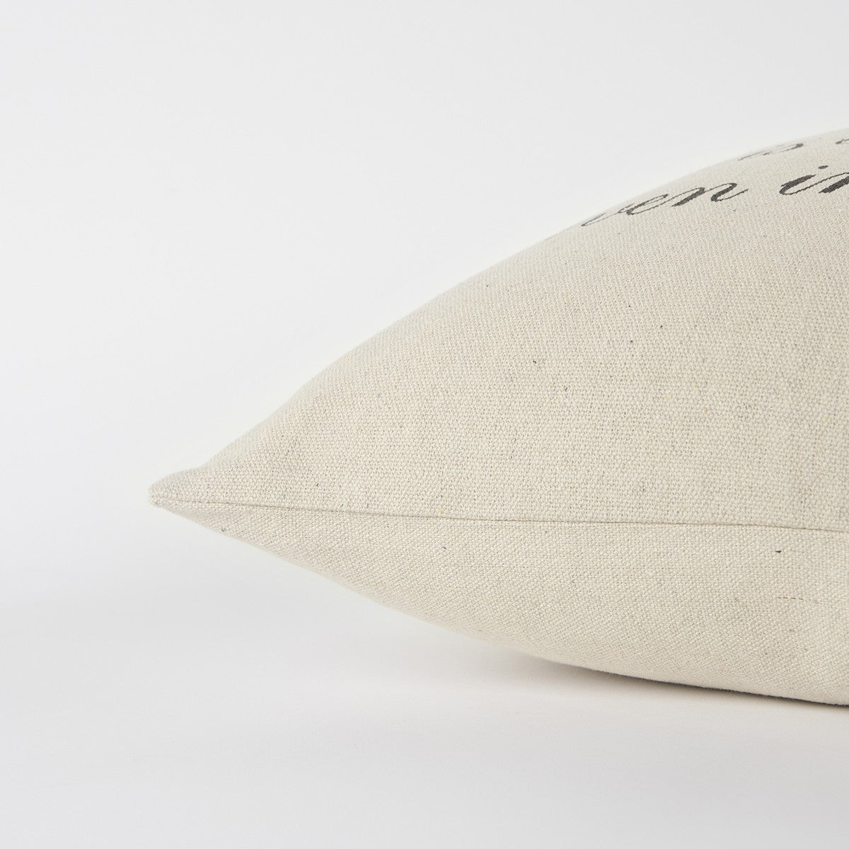 20" Natural and Gray Heaven In Our Home Cotton Throw Pillow FurniFindUSA