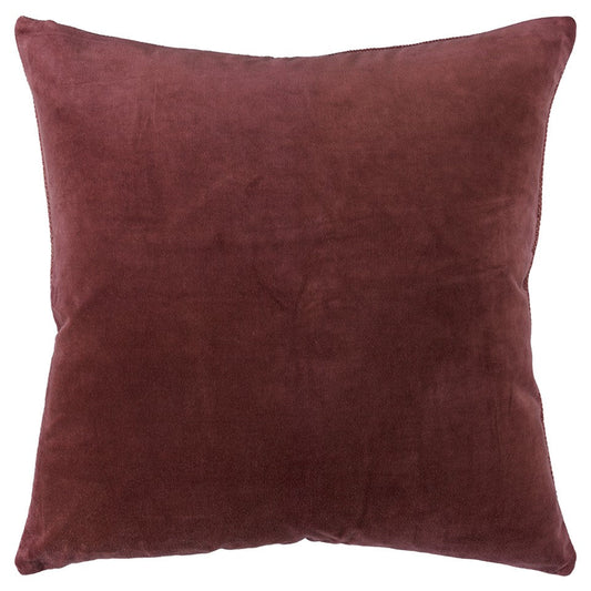 22" Rust Cotton Velvet Throw Pillow FurniFindUSA