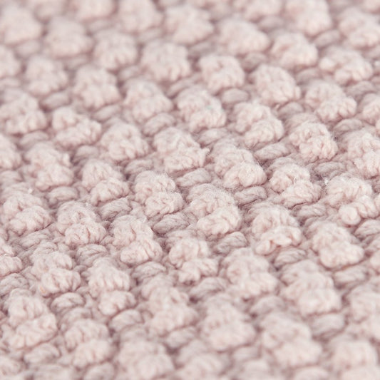 Blush Pink Nubby Textured Modern Throw Pillow