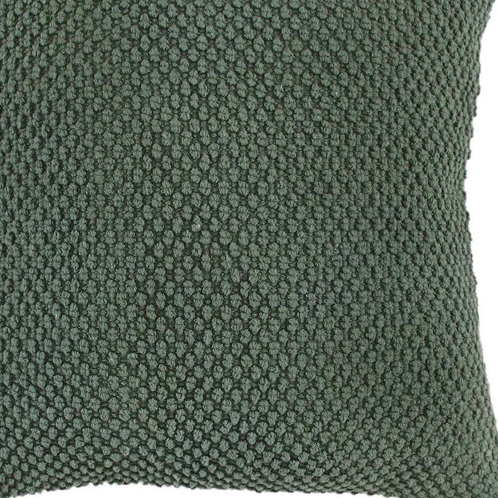 20" Olive Green Cotton Throw Pillow FurniFindUSA