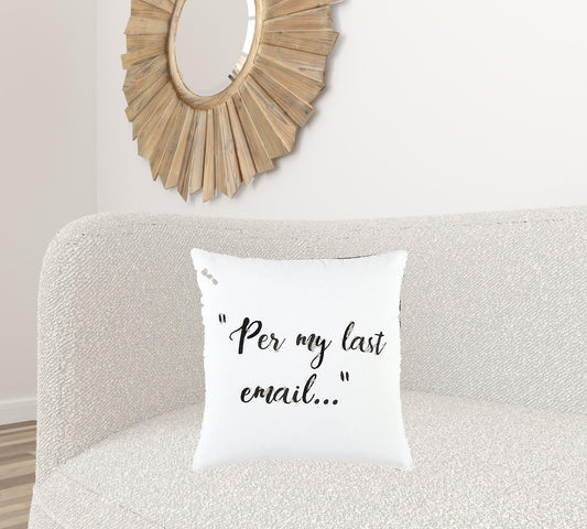 white 20" x 20" Poly Filled Pillow FurniFindUSA