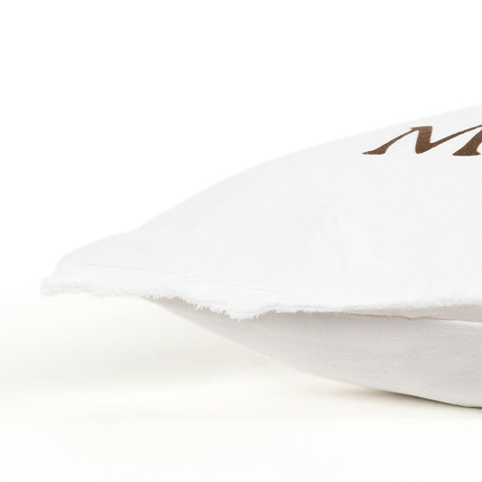 Brown and White Get Off My Nuts Modern Throw Pillow FurniFindUSA