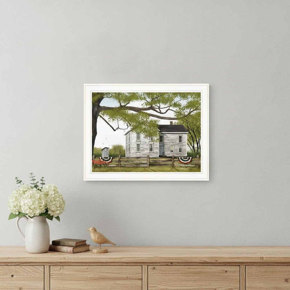 Sweet Summertime House 3 White Framed Print Wall Art HomeRoots