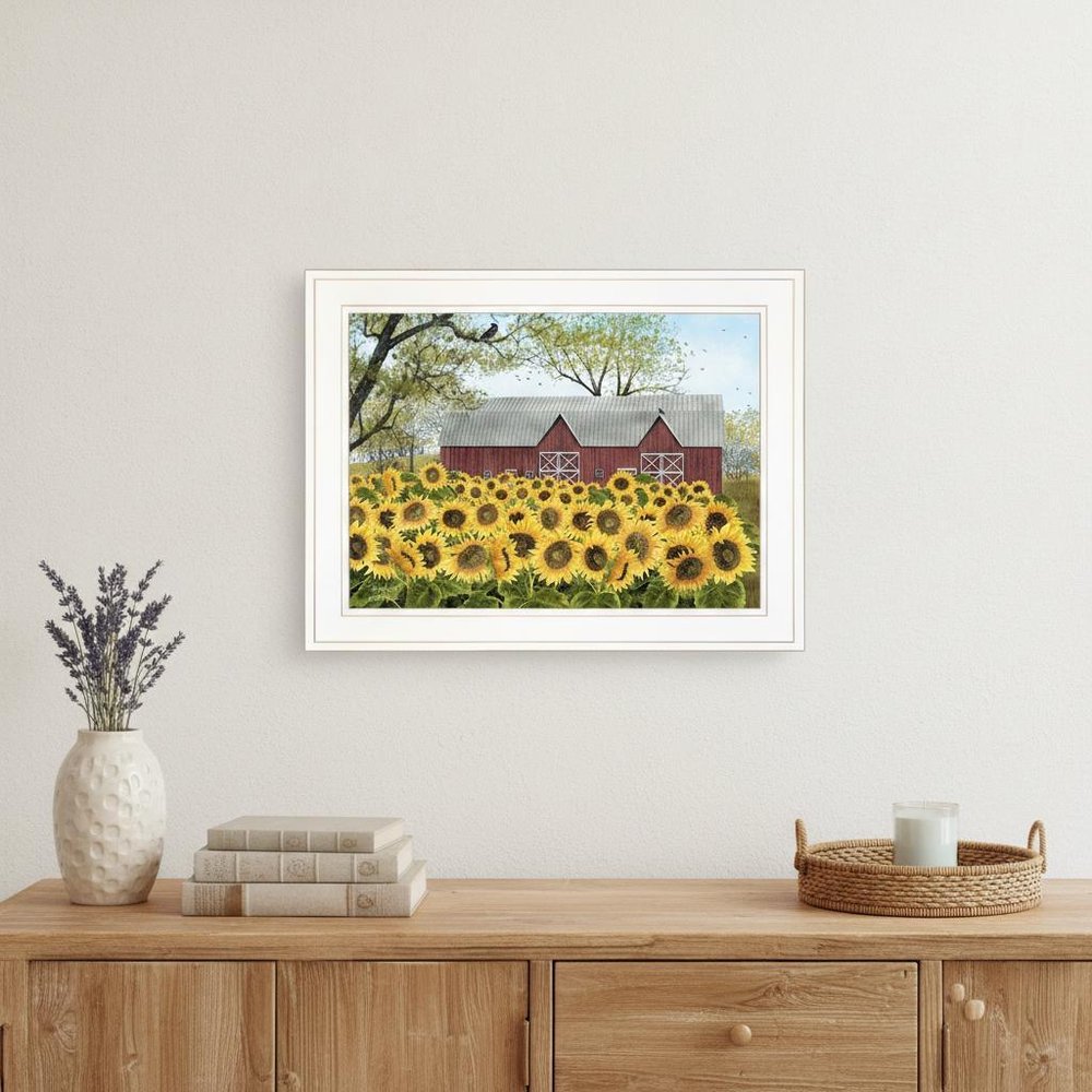 Sunshine 1 White Framed Print Wall Art HomeRoots
