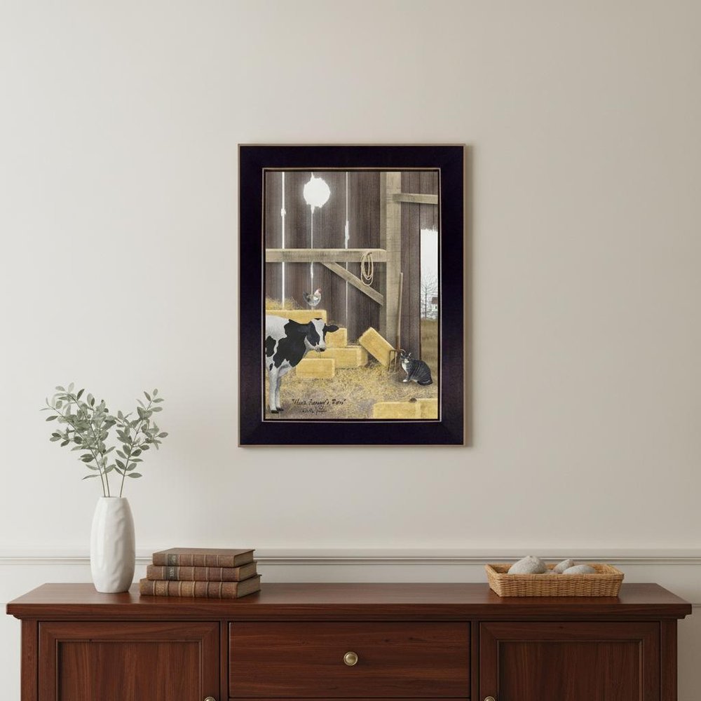 Uncle Sammys Barn Black Framed Print Wall Art HomeRoots