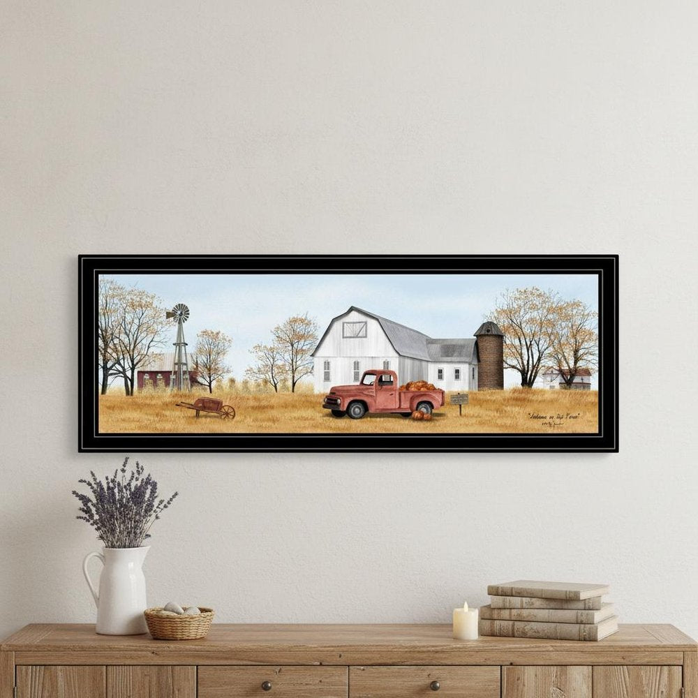 Autumn on Farm 4 Black Framed Print Wall Art HomeRoots