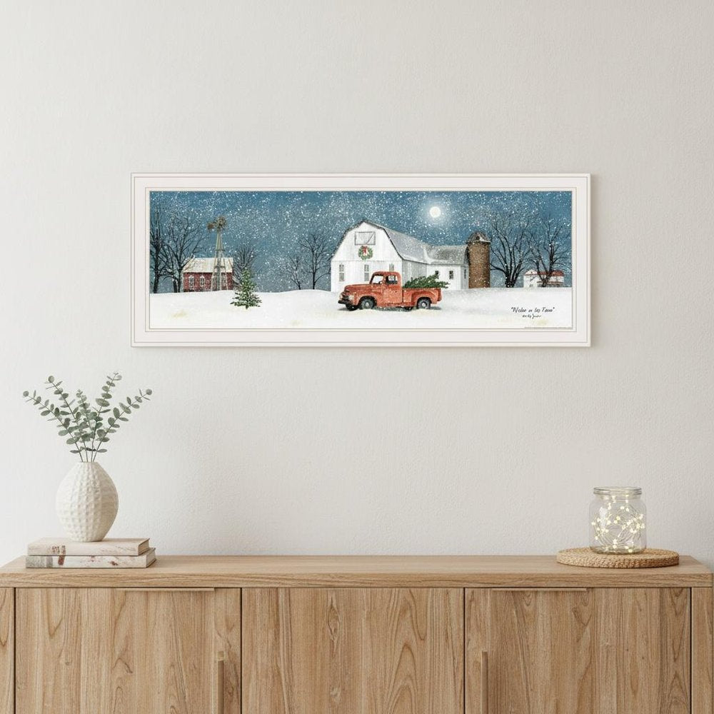Winter on The Farm 3 White Framed Print Wall Art HomeRoots