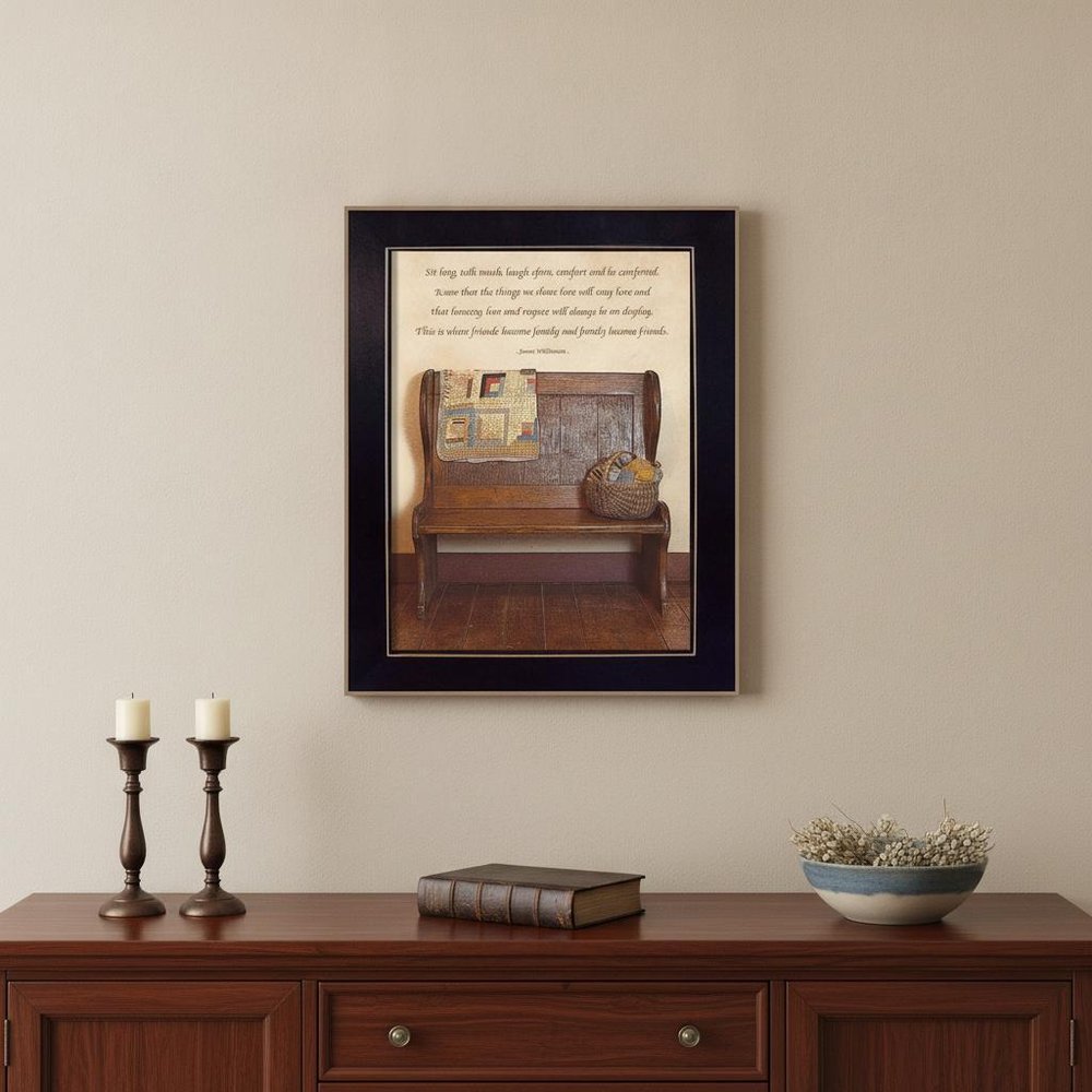 Friends Become Family Black Framed Print Wall Art HomeRoots