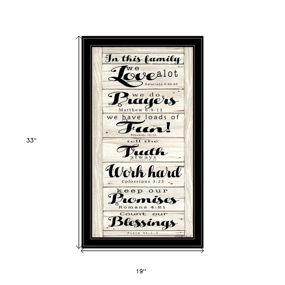 In this Family 2 Black Framed Print Wall Art HomeRoots