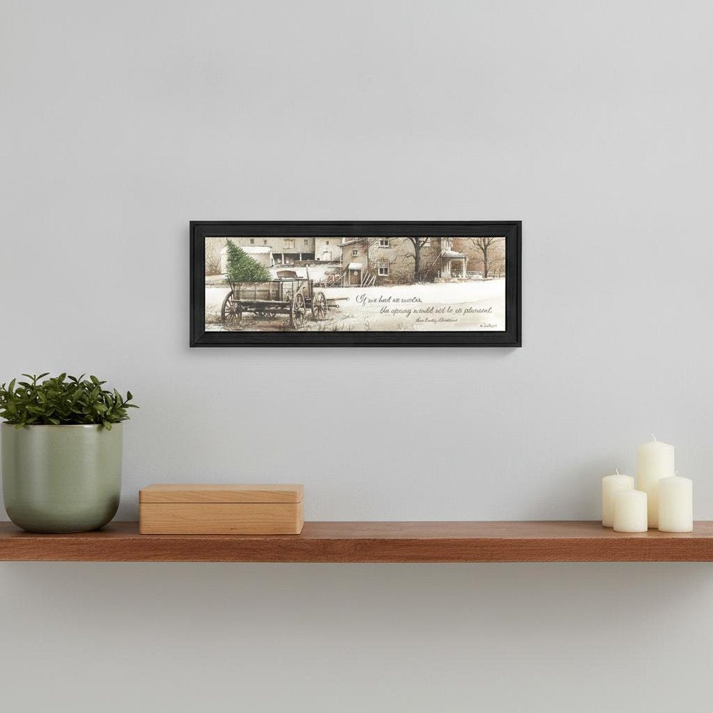 Winter Black Framed Print Wall Art HomeRoots