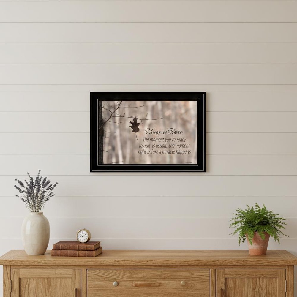 Hang in There 2 Black Framed Print Wall Art HomeRoots