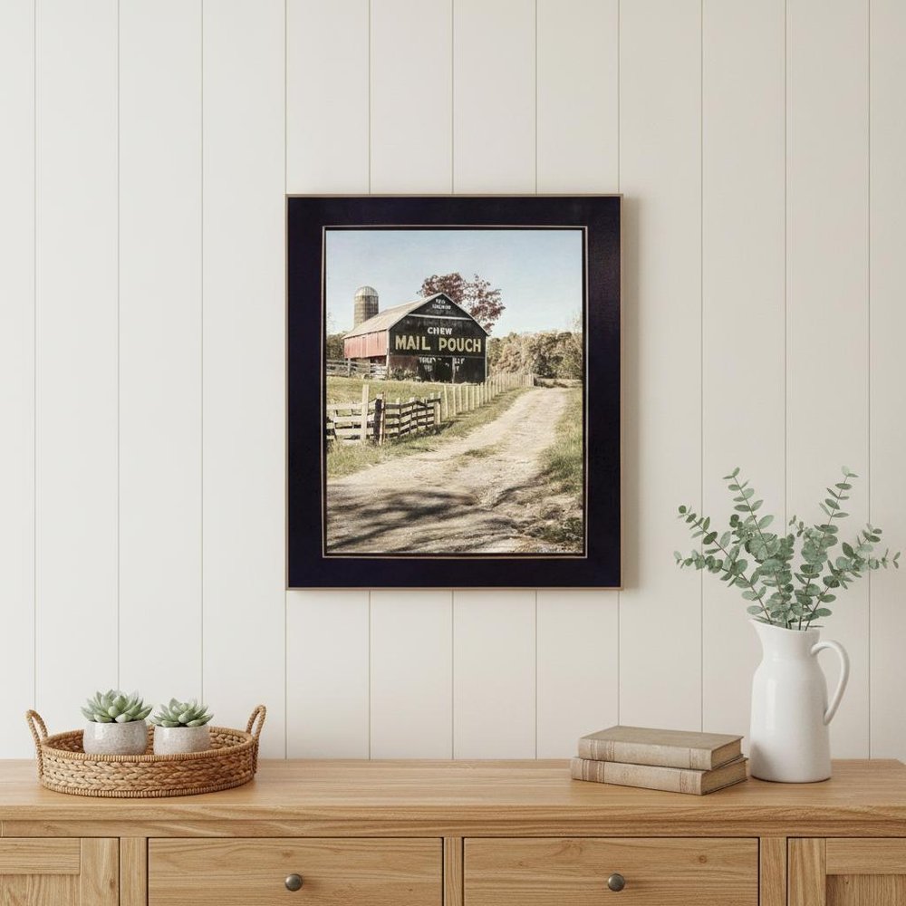 Mail Pouch Barn 2 Black Framed Print Wall Art HomeRoots