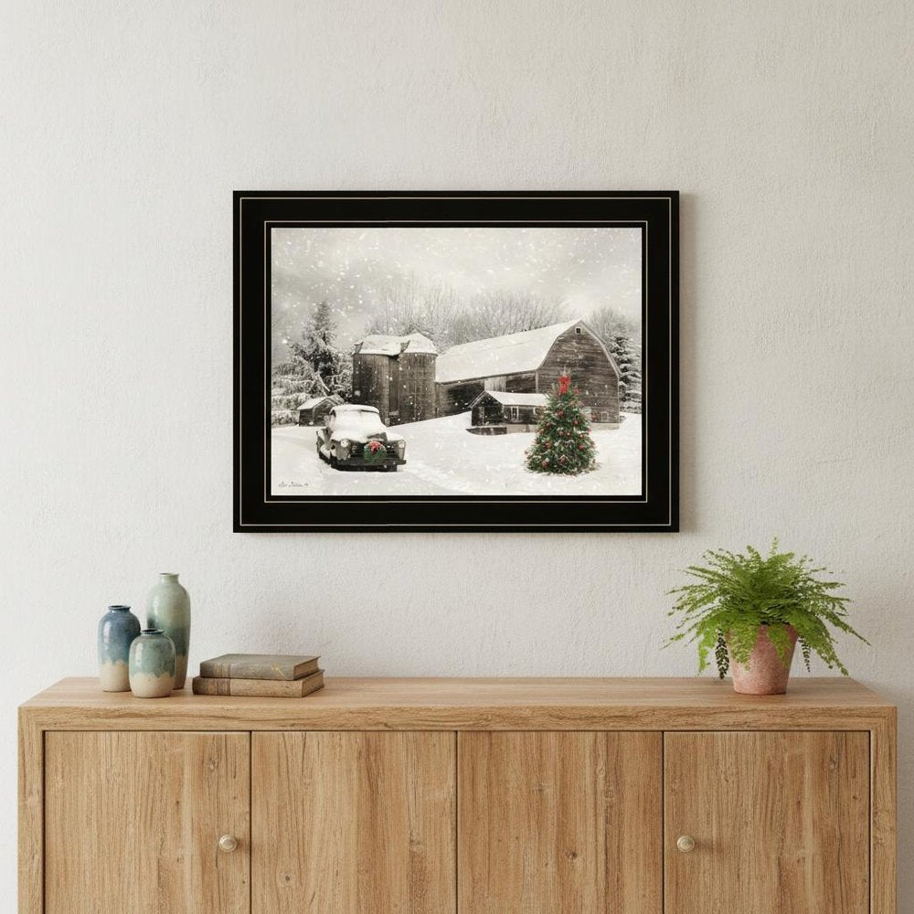 Farmhouse Christmas 2 Black Framed Print Wall Art HomeRoots