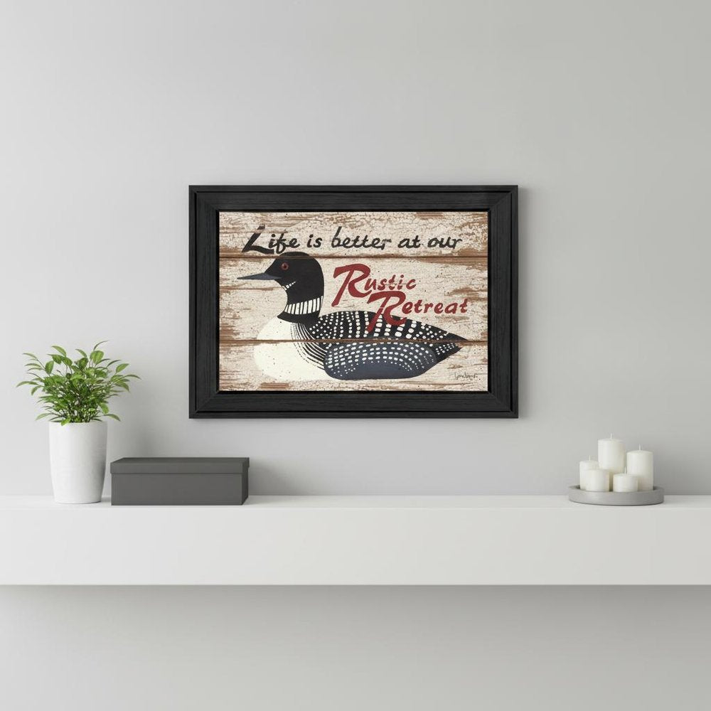 Rustic Retreat Black Framed Print Wall Art HomeRoots