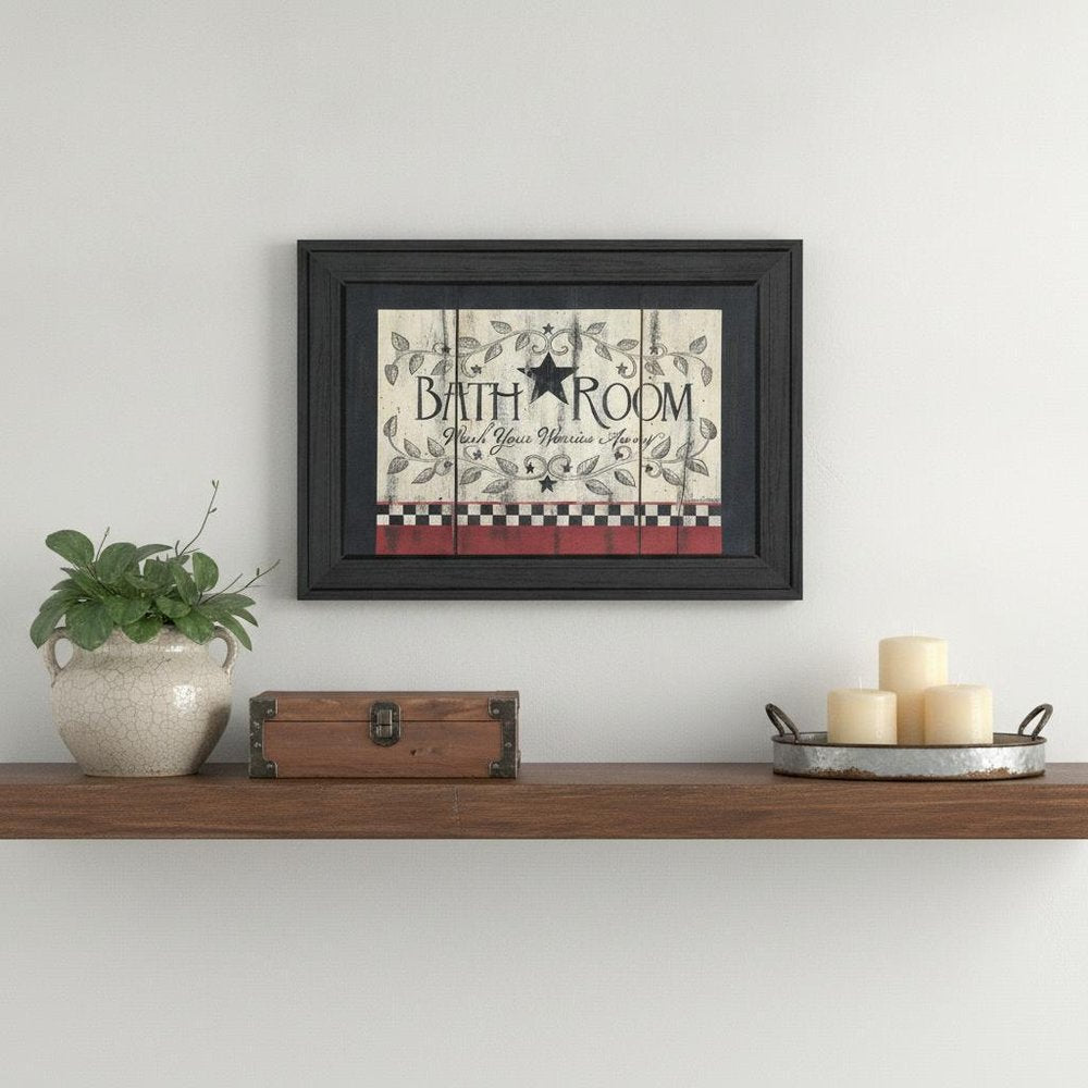 Bathroom 4 Black Framed Print Bathroom Wall Art HomeRoots