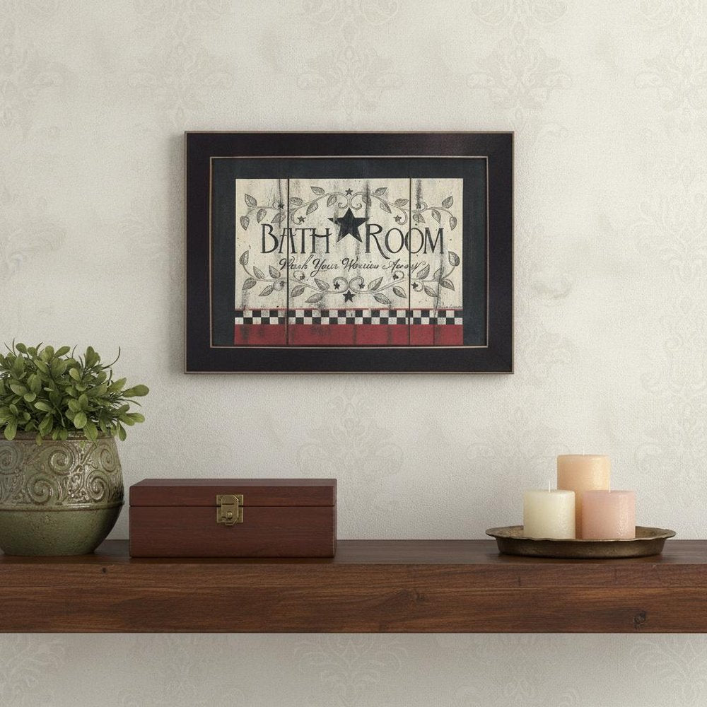 Bathroom 5 Black Framed Print Bathroom Wall Art HomeRoots