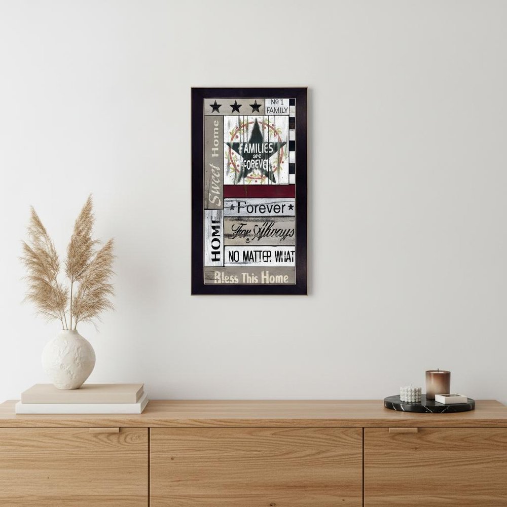 Families are Forever 3 Black Framed Print Wall Art HomeRoots