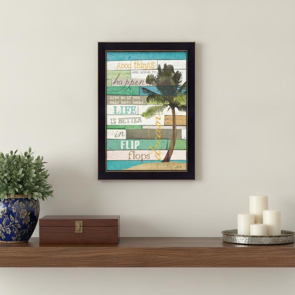 Good Things 1 Black Framed Print Wall Art HomeRoots