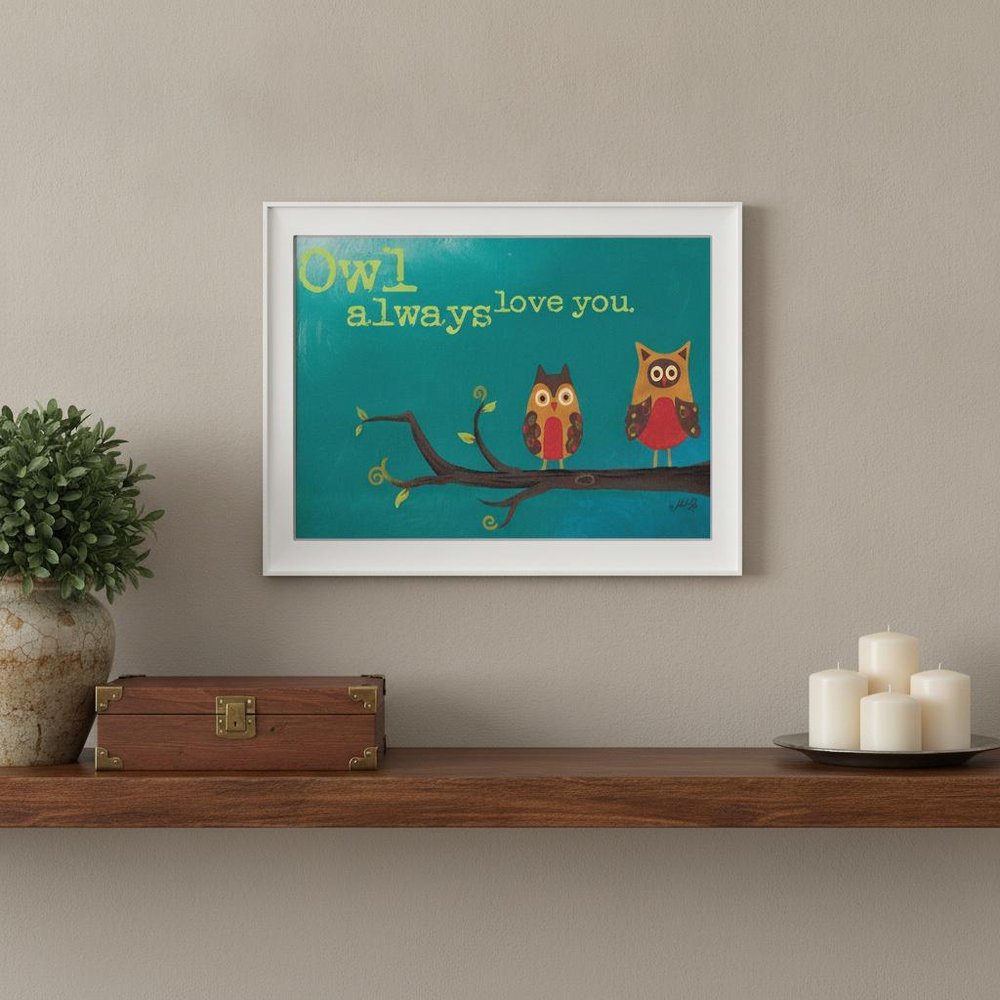 Owl Always Love You 1 White Framed Print Wall Art HomeRoots