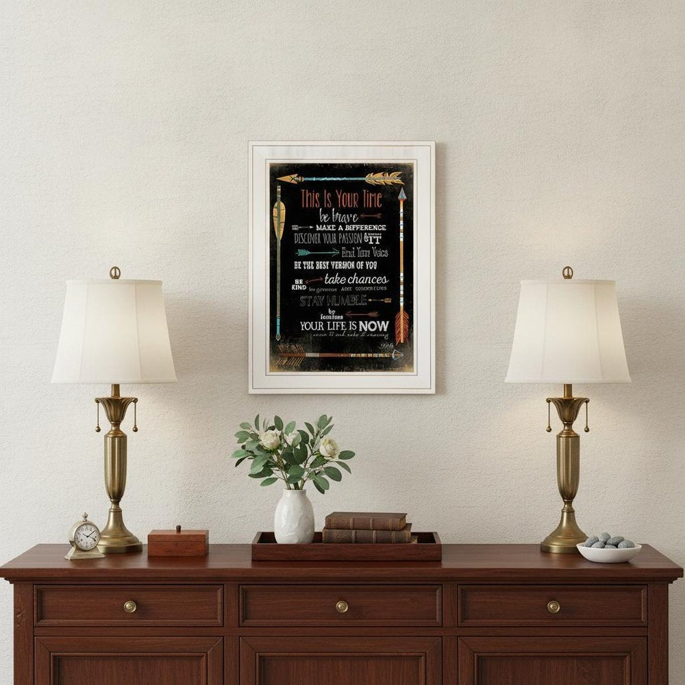 This is Your Time 1 White Framed Print Wall Art HomeRoots
