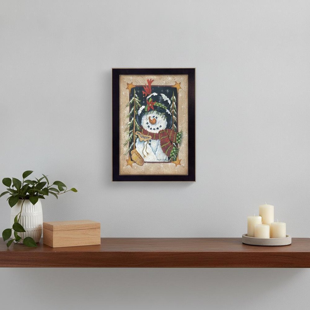 Feeding the Birds Black Framed Print Wall Art HomeRoots