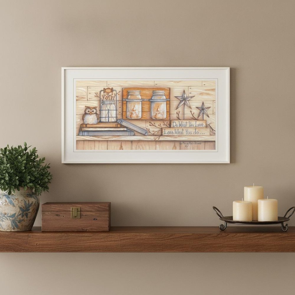 Do What You Love 1 White Framed Print Wall Art HomeRoots