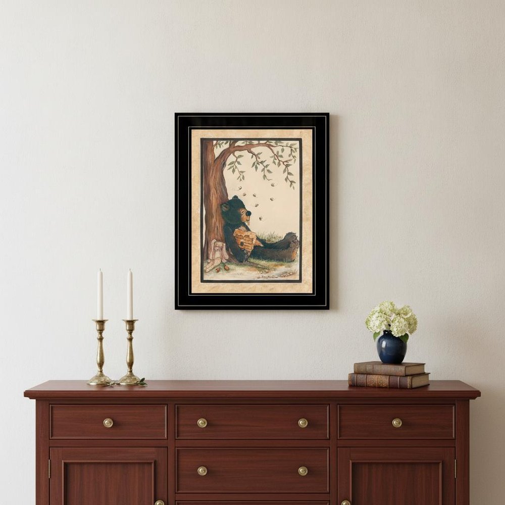 Nap Time 2 Black Framed Print Wall Art HomeRoots