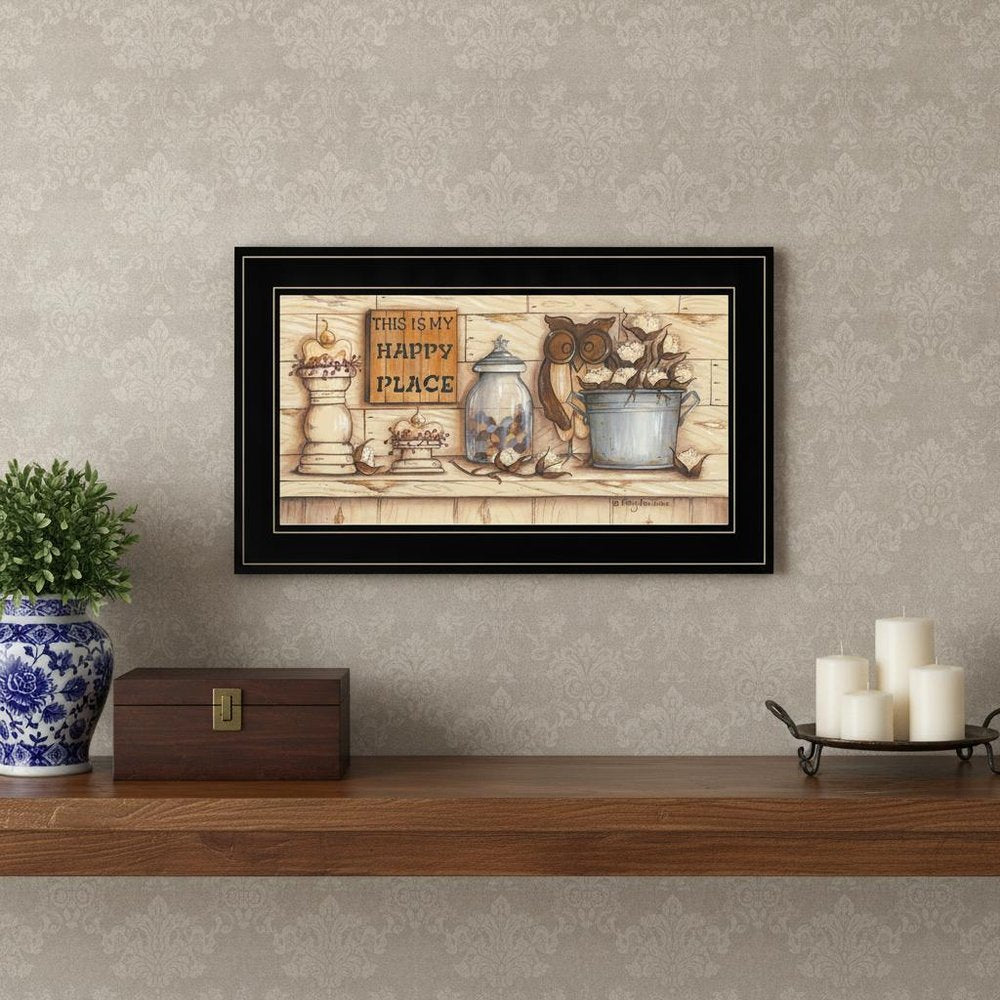 My Happy Place 2 Black Framed Print Wall Art HomeRoots