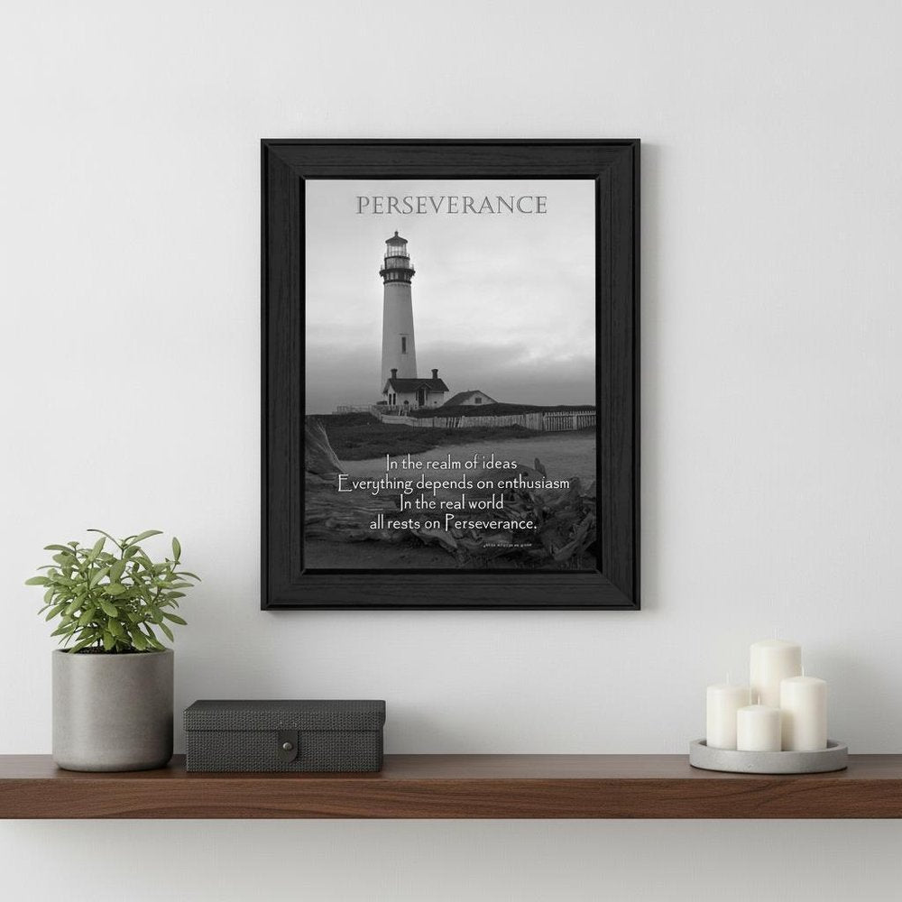 Perseverance 4 Black Framed Print Wall Art HomeRoots