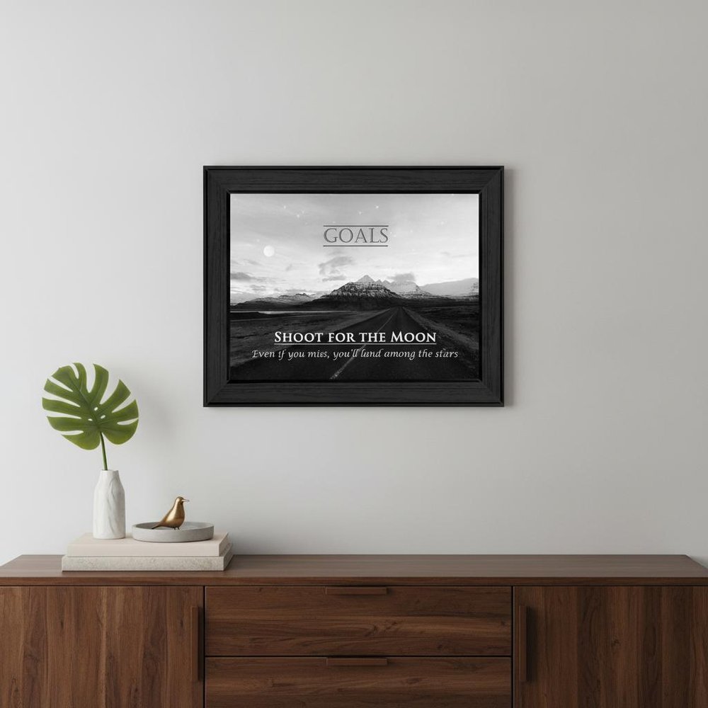 Goals 5 Black Framed Print Wall Art HomeRoots