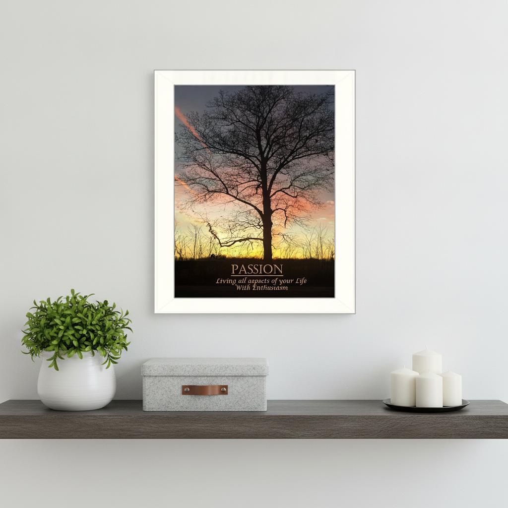 Passion 4 White Framed Print Wall Art HomeRoots