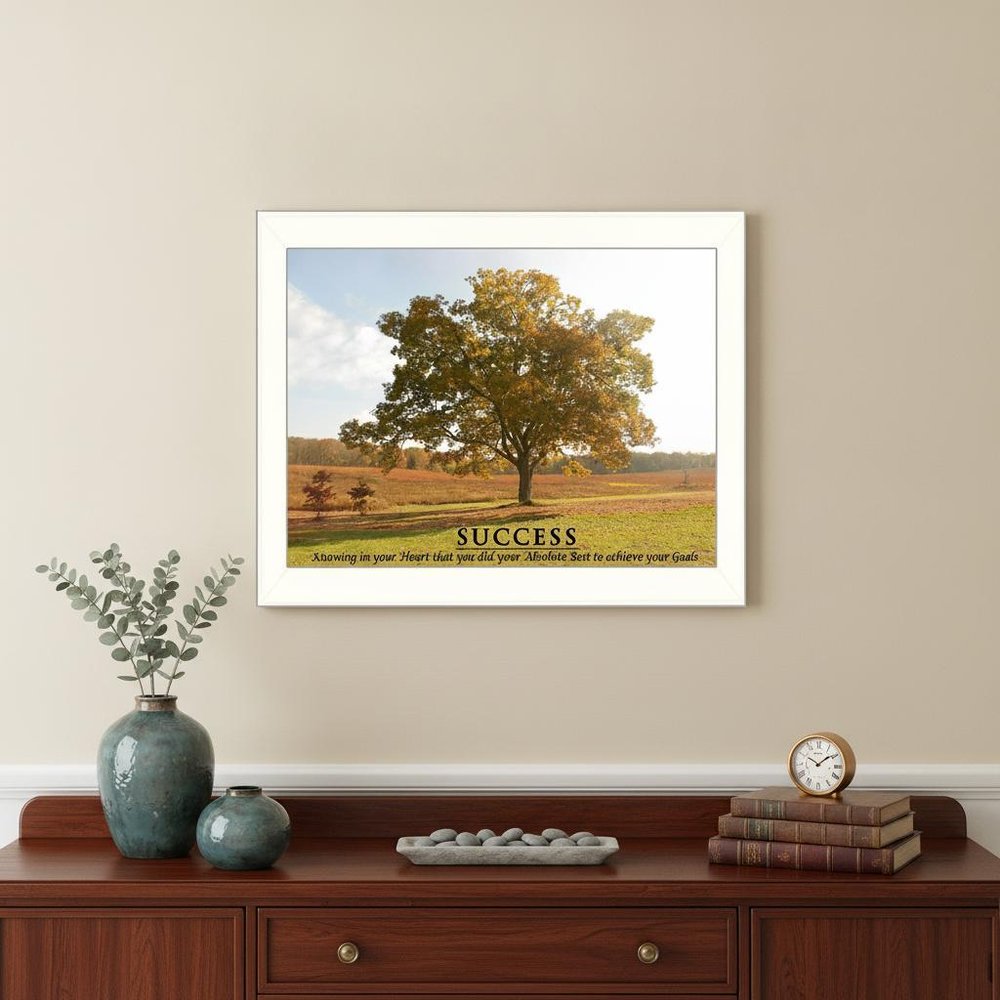 Success 4 White Framed Print Wall Art HomeRoots