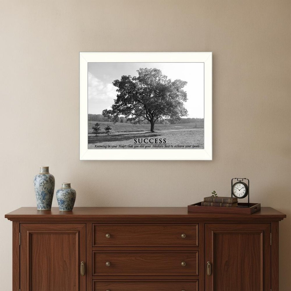 Success 6 White Framed Print Wall Art HomeRoots