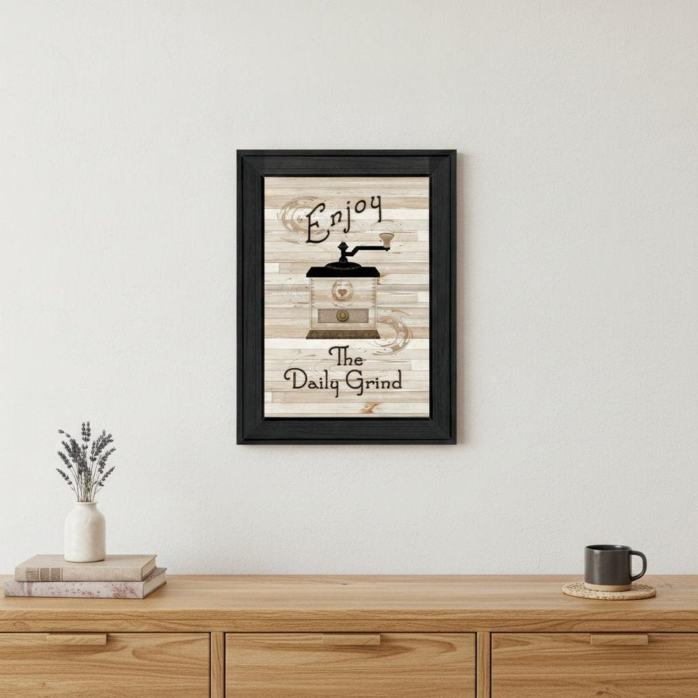 The Daily Grind 2 Black Framed Print Kitchen Wall Art HomeRoots