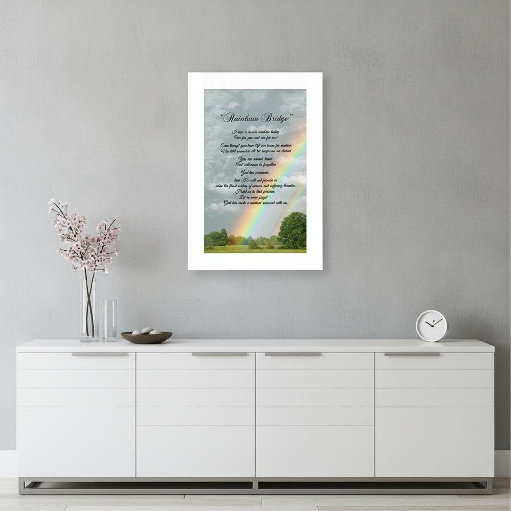 Rainbow Bridge 2 White Framed Print Wall Art HomeRoots