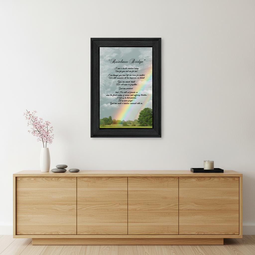 Rainbow Bridge 3 Black Framed Print Wall Art HomeRoots