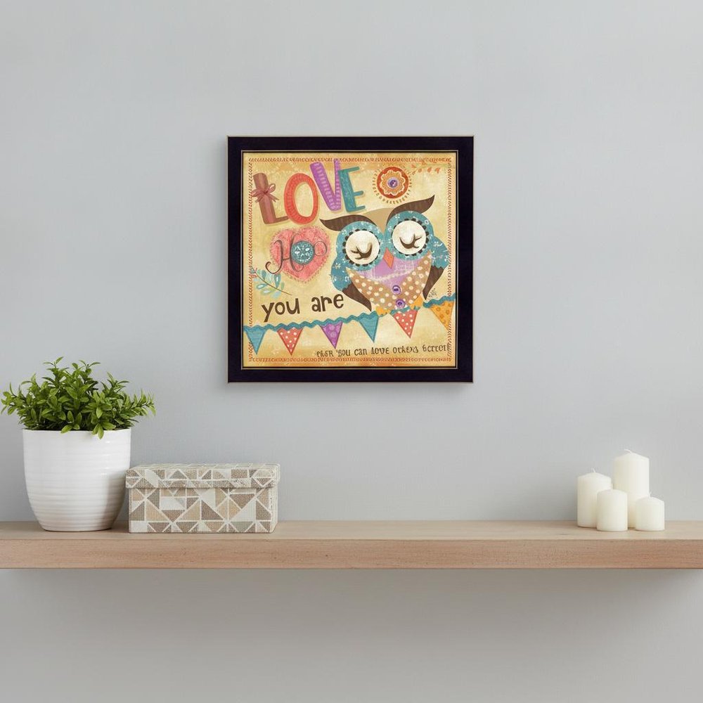 Owl 1 Black Framed Print Wall Art HomeRoots