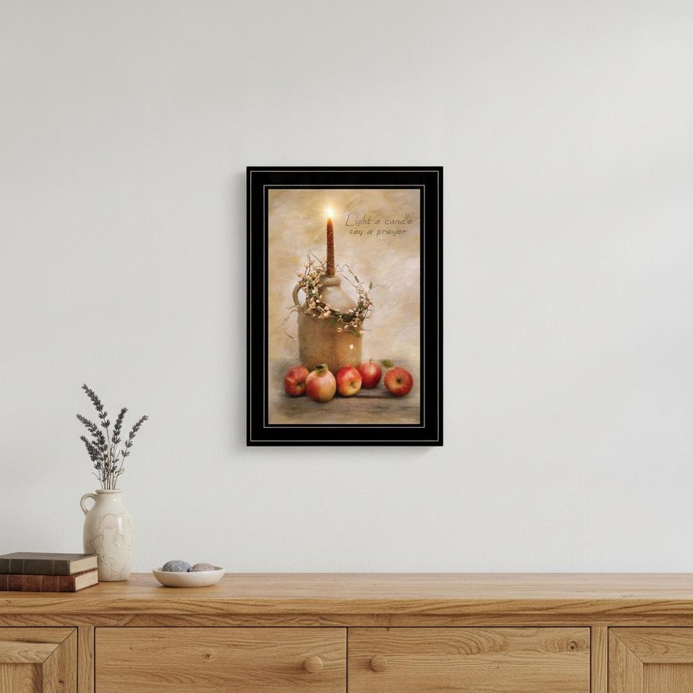 Say A Prayer 3 Black Framed Print Wall Art HomeRoots