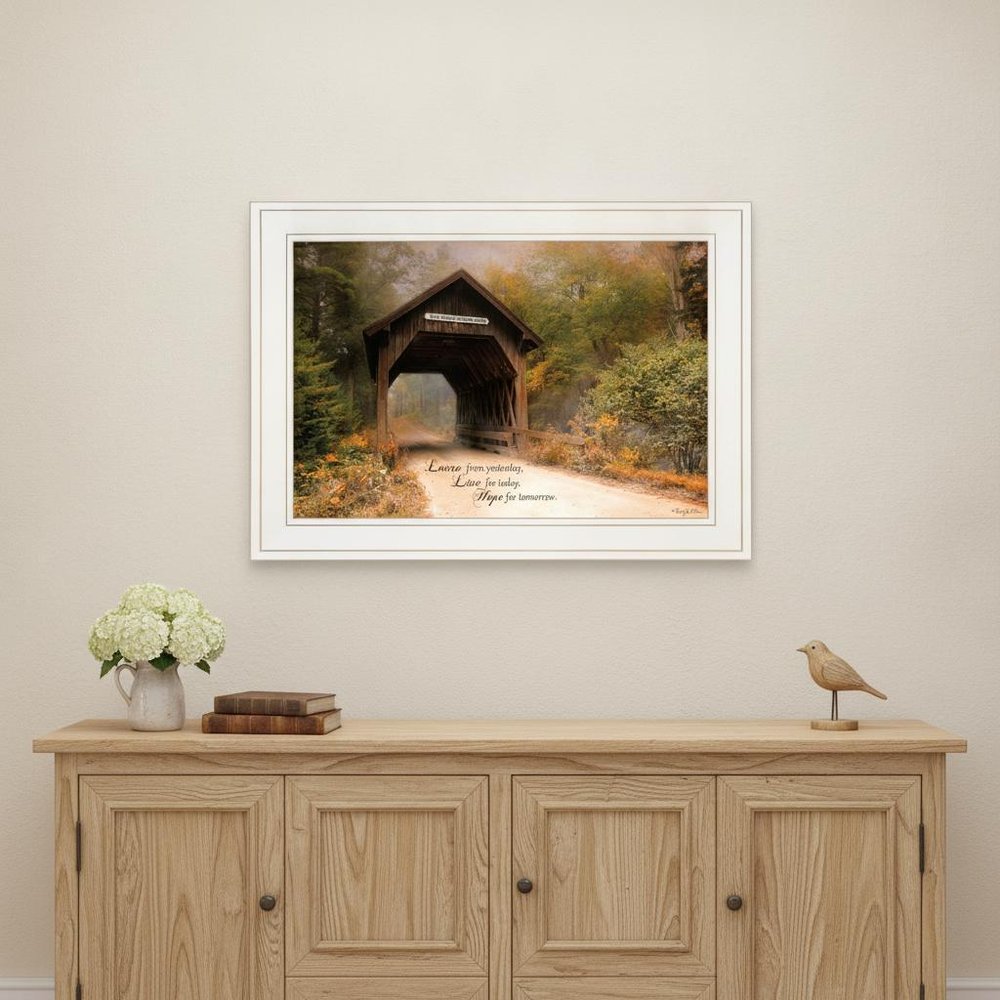 Live for Today 1 White Framed Print Wall Art HomeRoots