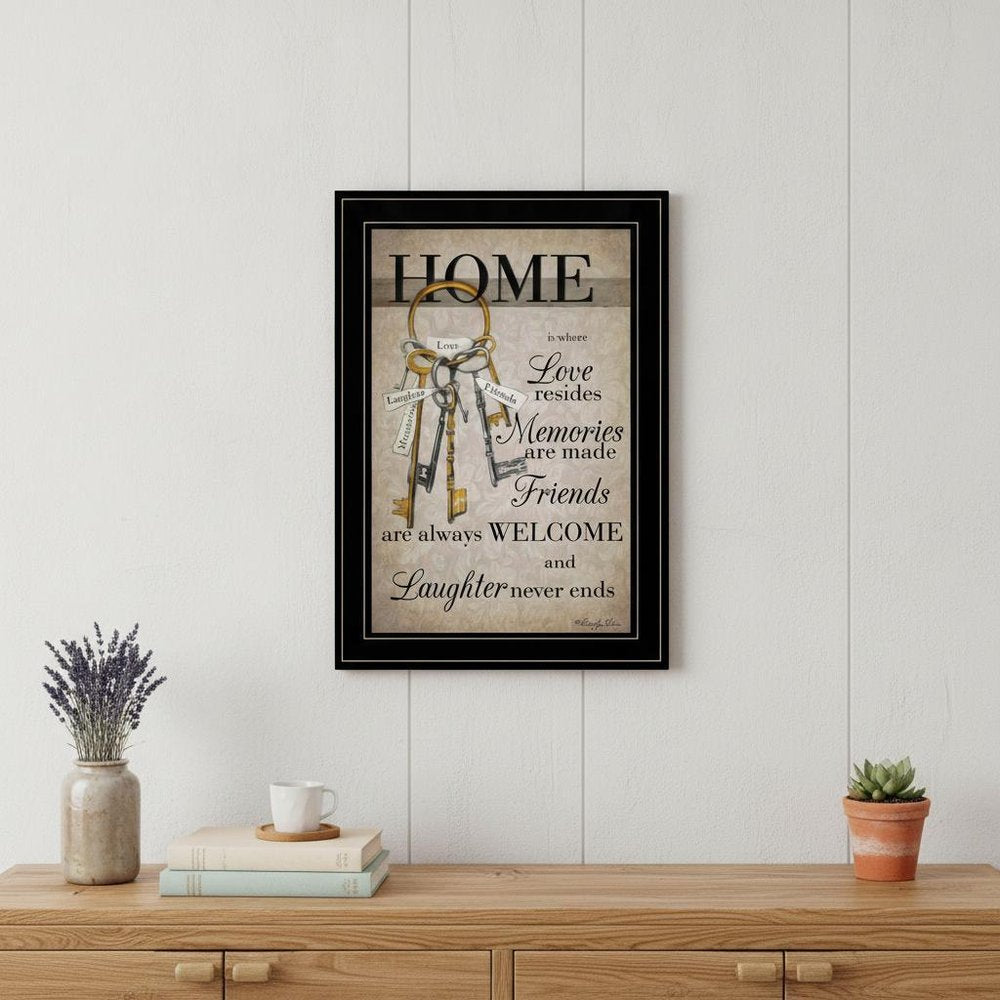House Keys 2 Black Framed Print Wall Art HomeRoots
