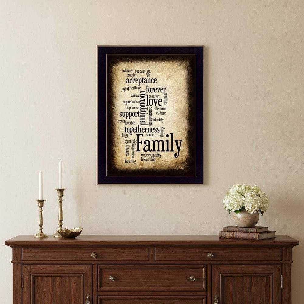Family 11 Black Framed Print Wall Art HomeRoots